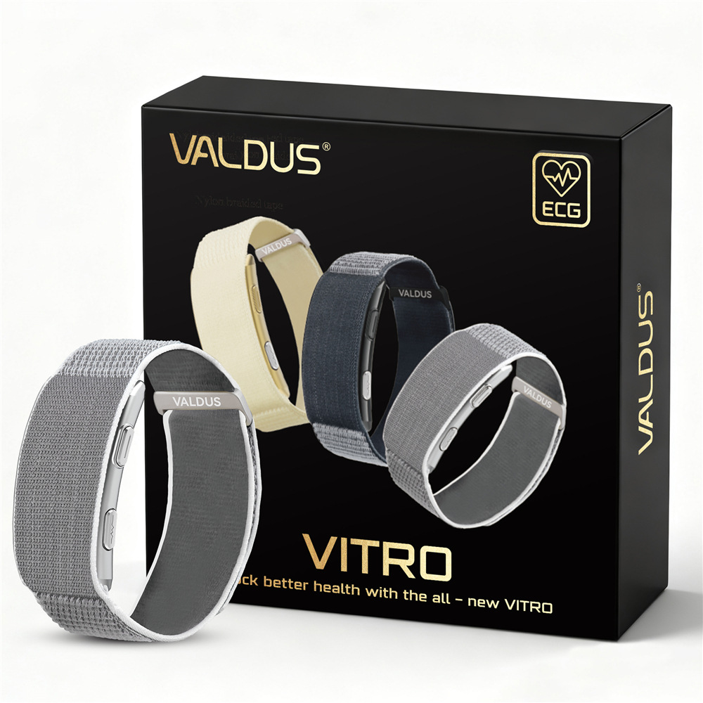 Smartwatch Health Watches - VITRO Bildschirmlose EKG-Smartwatch mit Echtzeit-Herzfrequenz- und