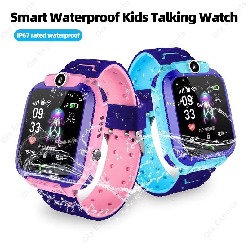 Smartwatch Digital Watches For Kid Boy With Alarm - Q12 Kinder Smart 2G Anruf-Telefonuhr Wasserdicht