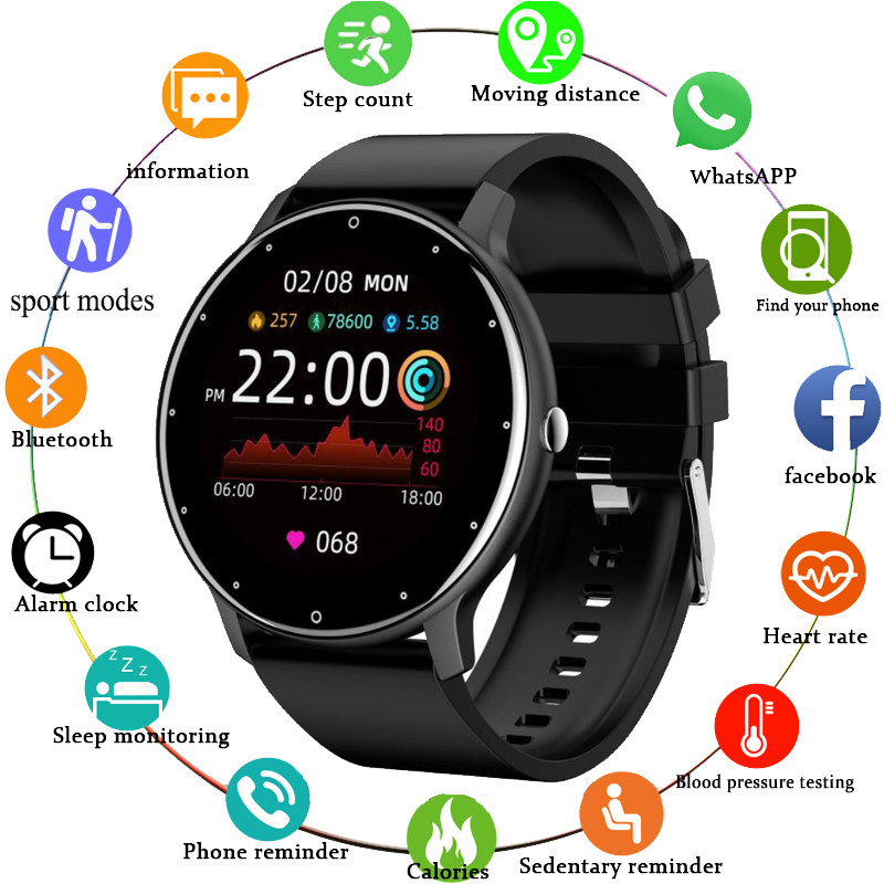 Watch Iwo - NEUE ZL02 Herren Smartwatch Herzfrequenzmesser Drahtloser