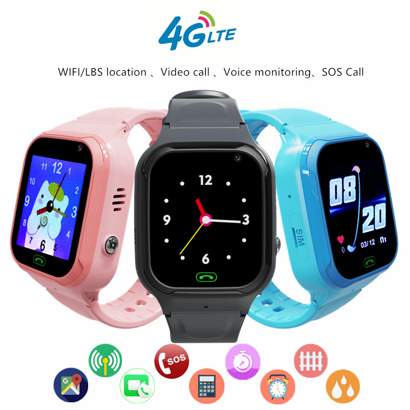 Smartwatch Digital Watches For Kid Boy With Alarm - 4G Kinder Smartphone Uhr Video Anruf