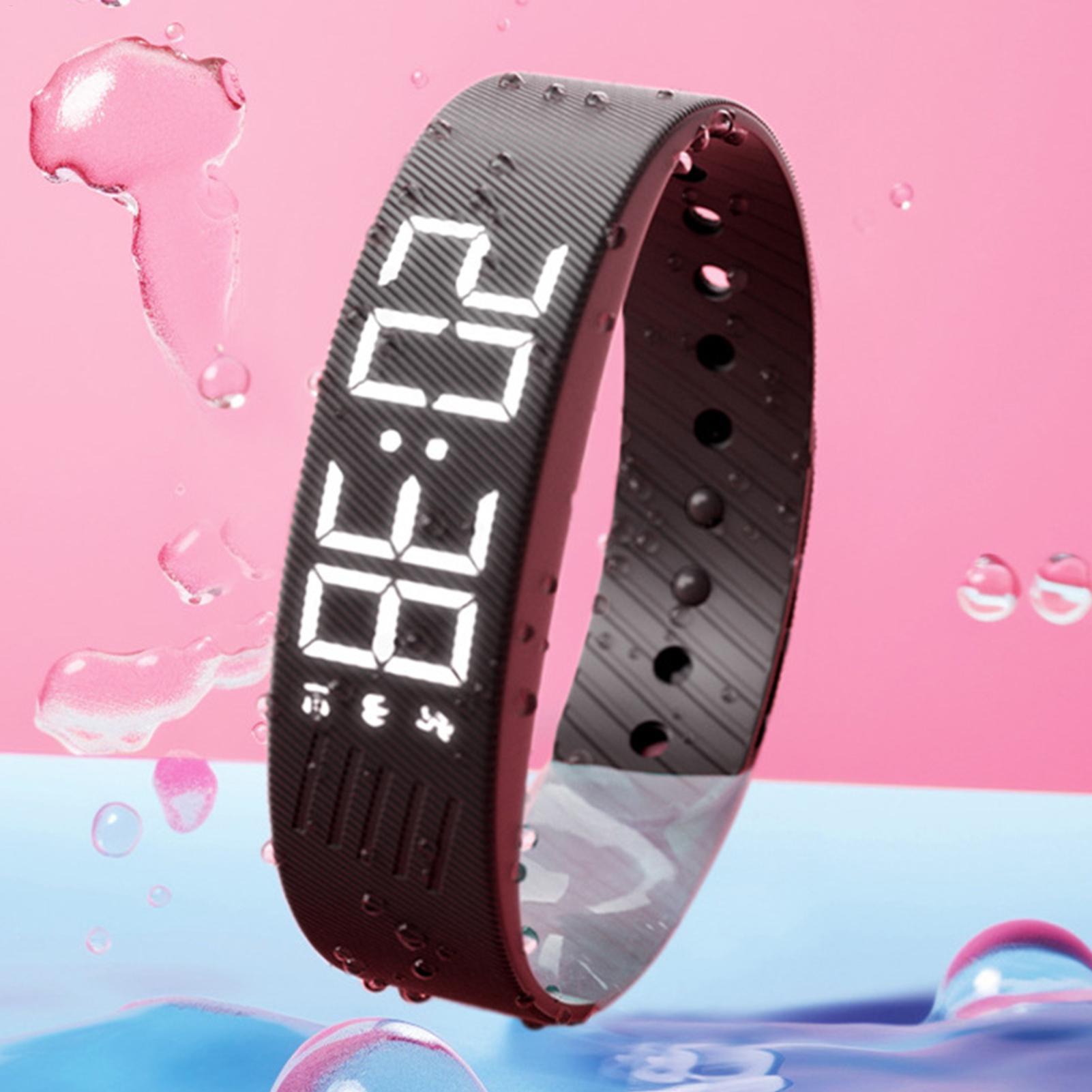 Smartwatch Digital Watches For Women - Alarmuhr, Digitaluhr mit vibrierendem Alarm, Anti-Snooze-Funktion,