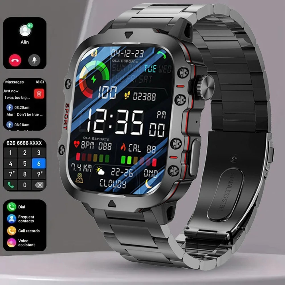 Watch Iwo - 2025 neue Militär Smart Uhr Männer