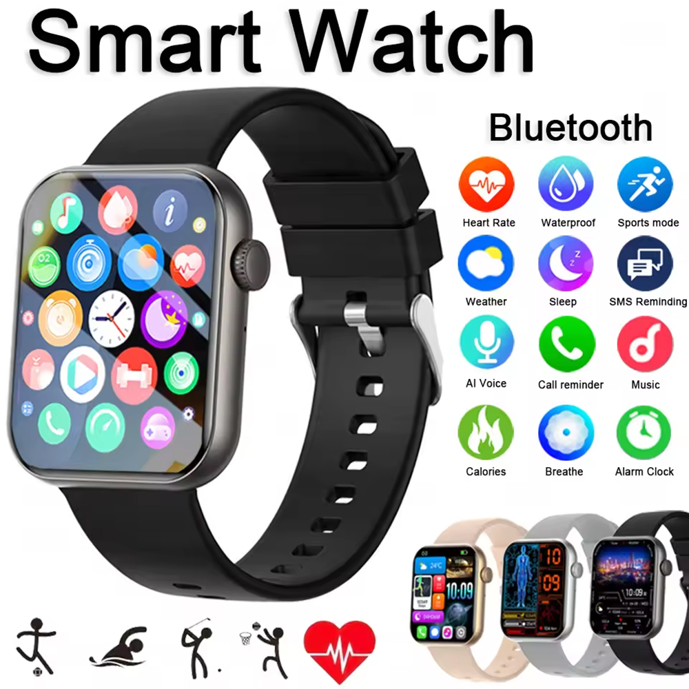 Watch Iwo - Original Herren Smartwatch Fitness-Tracker BT-Anruf Kabellose