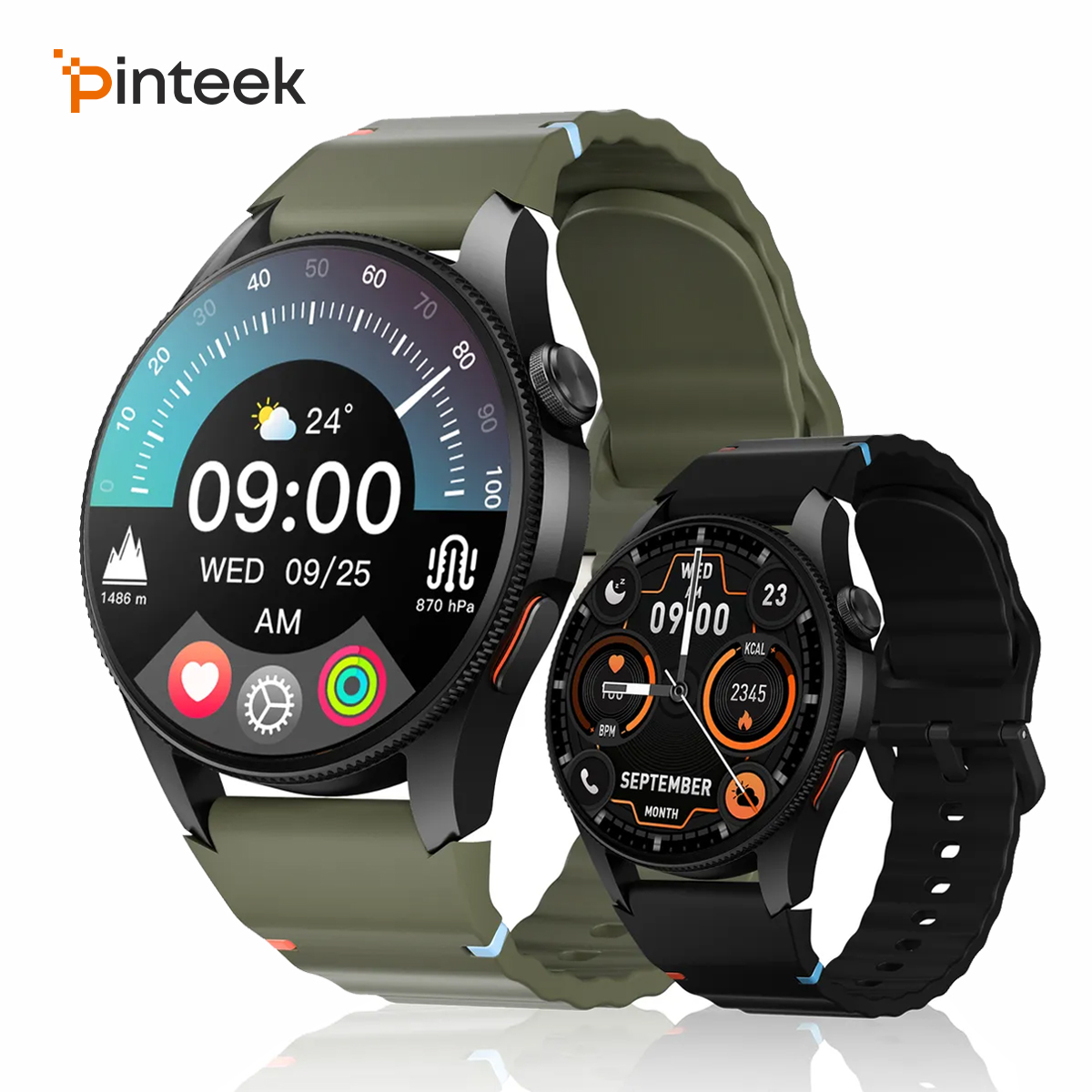 Smartwatch Health Watches - Aurafit G12 Smartwatch: 1,43-Zoll-Touchscreen/ 3ATM wasserdicht