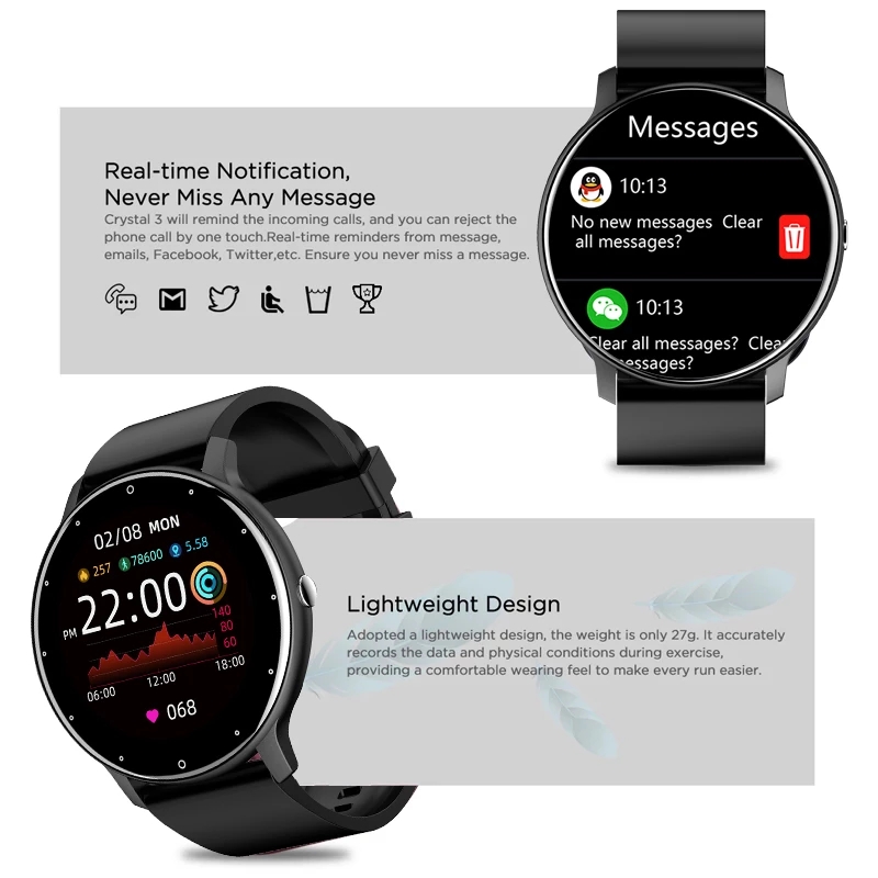 LIGE 2026 Smart Uhr Frauen Män – Watch Iwo Bewertung und Preis