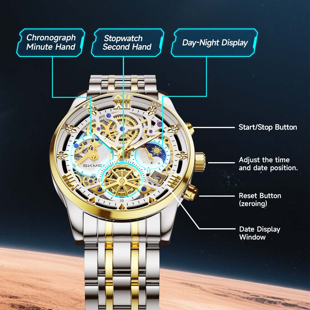 SKMEI Herren-Quarzuhr, nicht-m – Skeleton Mechanical Watch Bewertung und Preis
