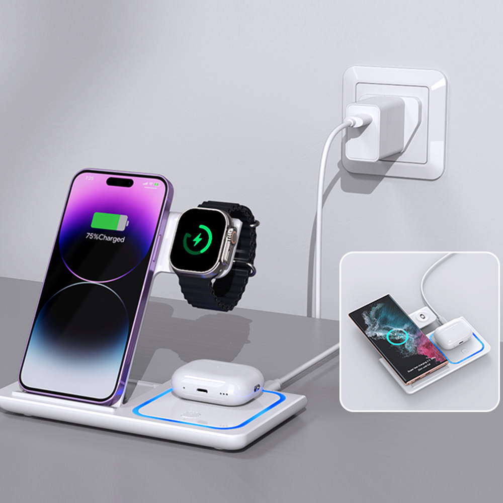 LED 3-in-1 Kabellose Ladestati – Watch 7 Smartwatch Iphone Bewertung und Preis