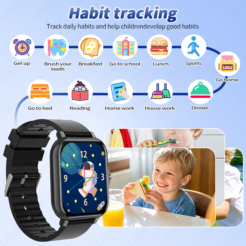 LIGE 2025 Hörbuch Kinder Smart – Smartwatch Digital Watches For Kid Boy With Alarm Bewertung und Preis