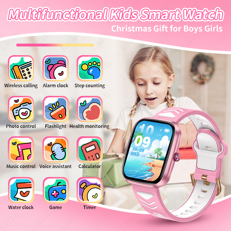 LIGE Neue 1,75 Zoll Bluetooth- – Smartwatch Digital Watches For Kid Boy With Alarm Bewertung und Preis