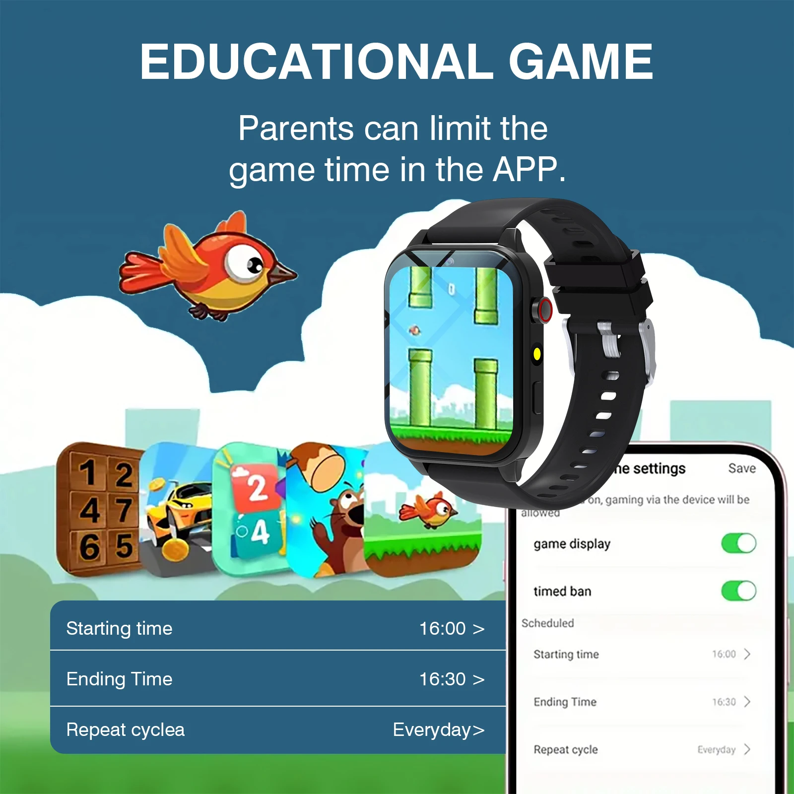 Kinder-Smartwatch, 18-Spiele,  – Smartwatch Watches For Kids Bewertung und Preis