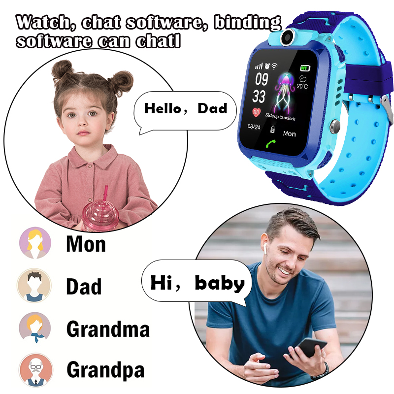 Q12B Kinder-Smartwatch mit SOS – Smartwatch Watches Gift For Boys With Gps Bewertung und Preis