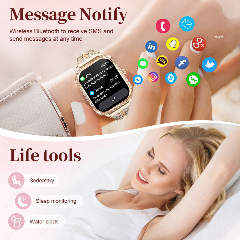 LIGE Smartwatch für Damen, was – Smartwatch Digital Watches For Women Bewertung und Preis